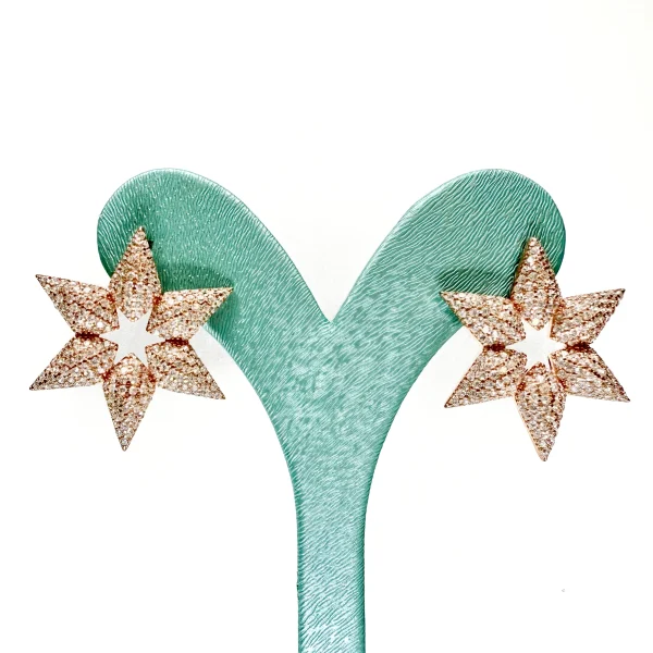 Cercei din Argint Rodinat cu Cristale Swarovski A#1033